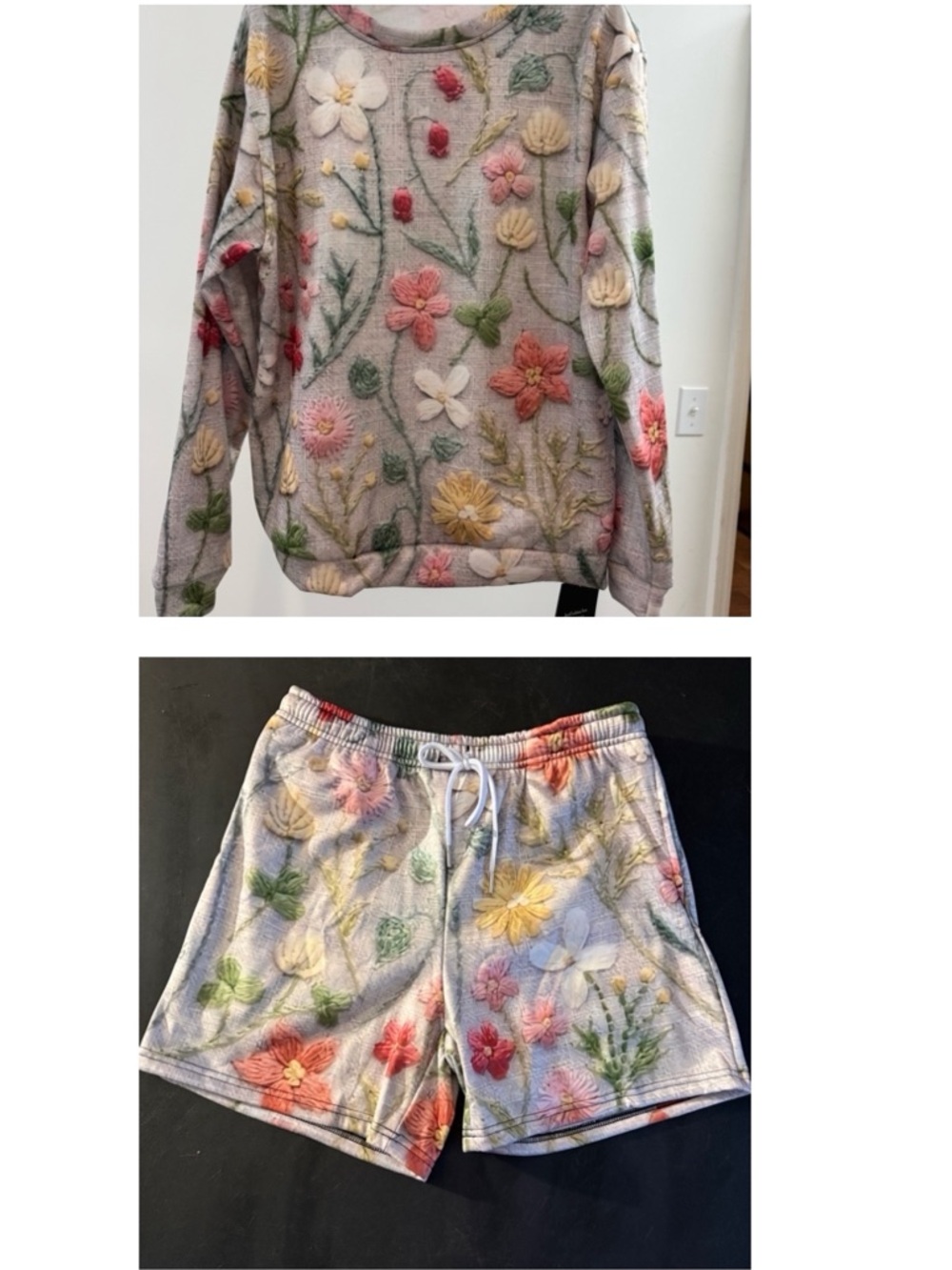 JustFashionNow Floral Print set with Top and Shorts- Gorgeous